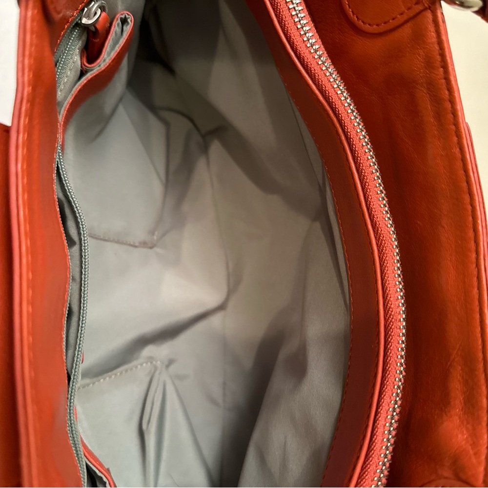 COLE HAAN vintage orange shoulder bag - Picture 6 of 8